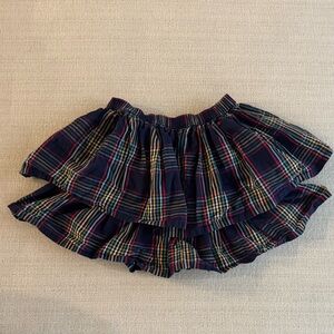 Hanna Andersson Skirt size 8 130 girls plaid colorful